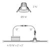 Dals Lighting Element 2-Inch Round Indoor/Outdoor Regressed  Down Light RGR2-CC-SN